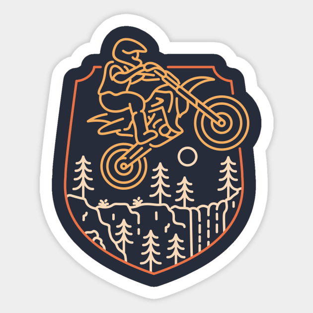 Dirt Bike Motocross 1 Sticker by VEKTORKITA